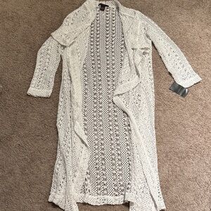 Fever Ivory Lace Cardigan
